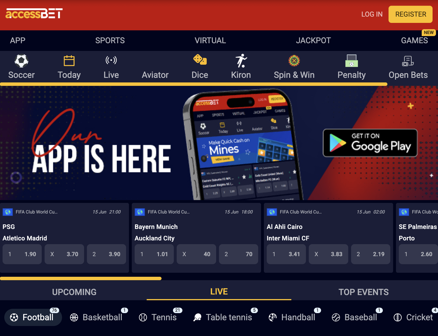 Accessbet app