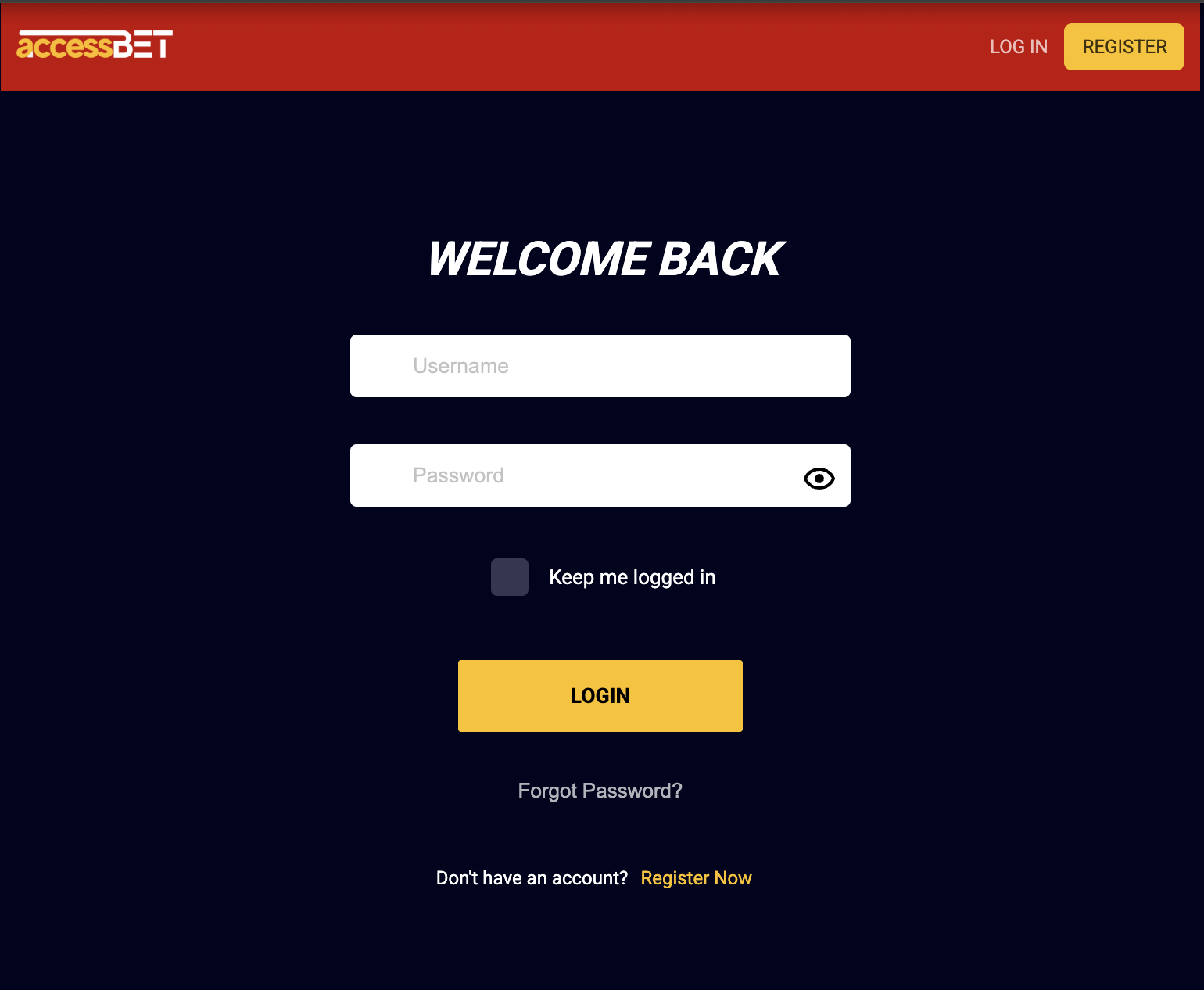 Accessbet login