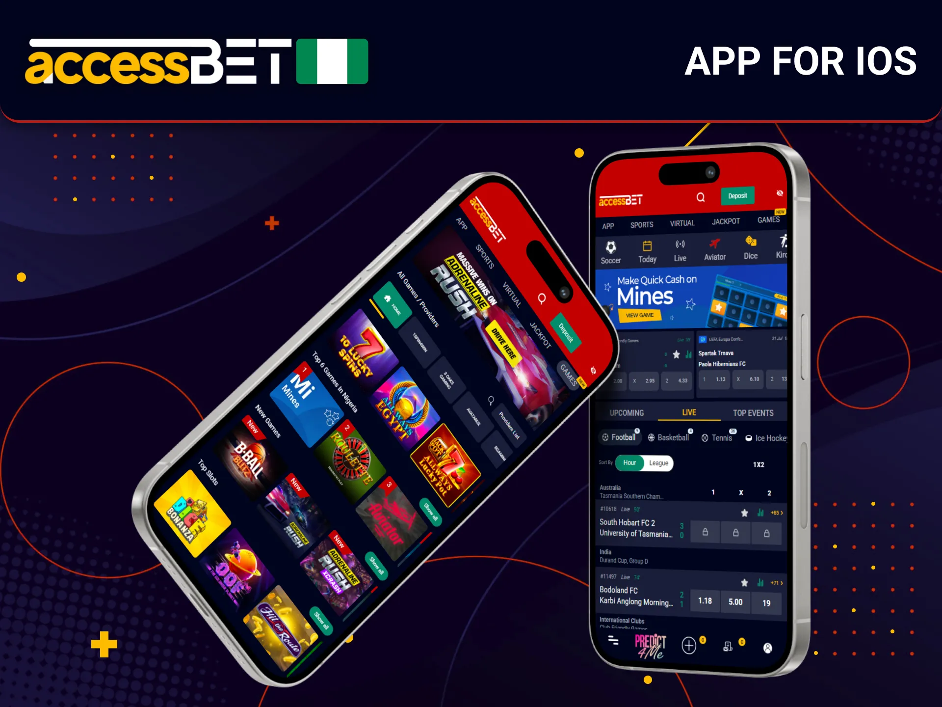 AccessBet app for iOS is available to Nigerian players now.