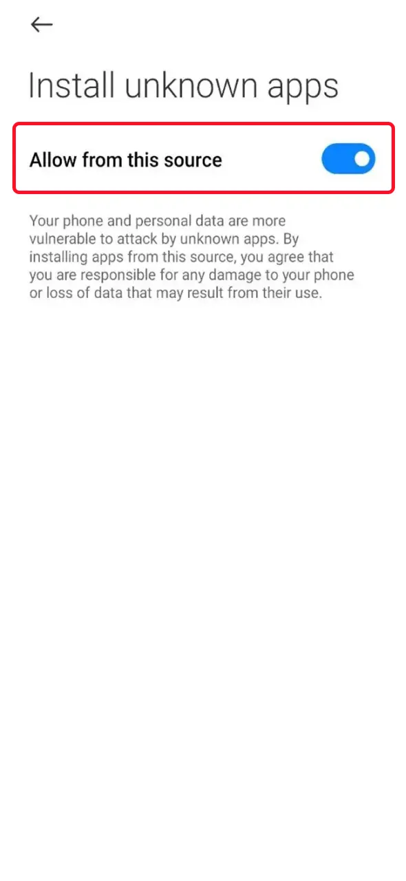 Allow AccessBet installation to complete Android app setup.