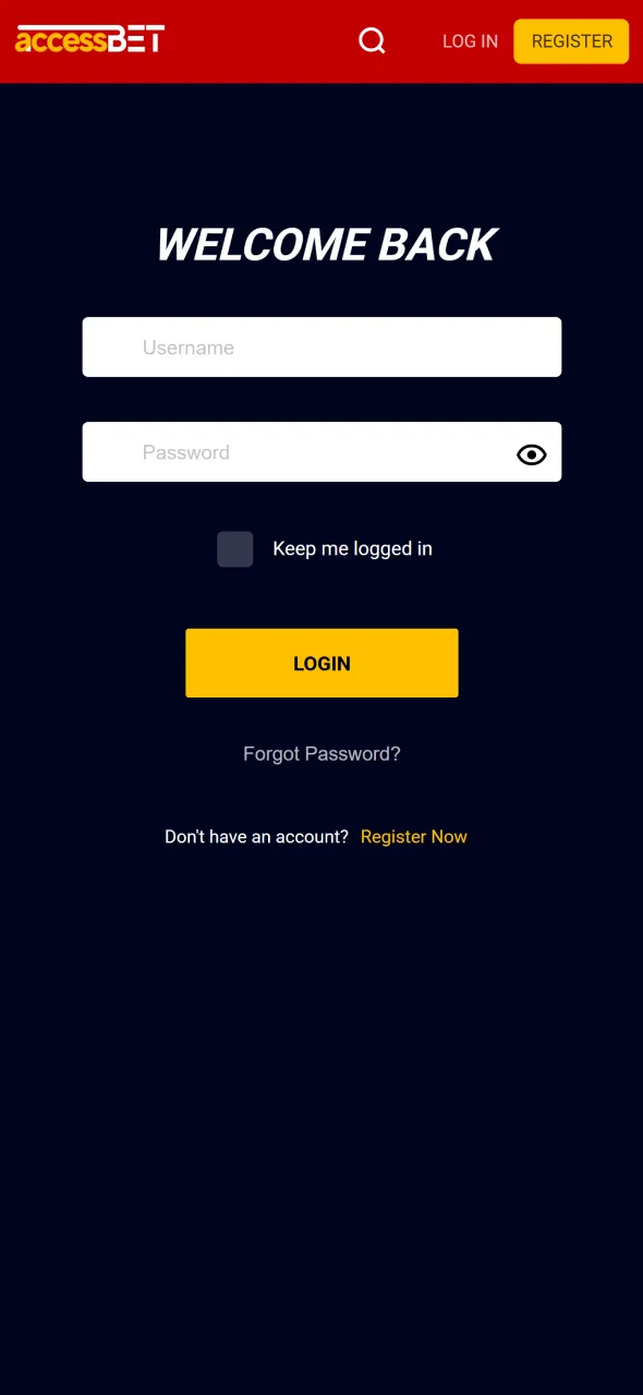 Withdraw winnings after logging into AccessBet Nigeria.