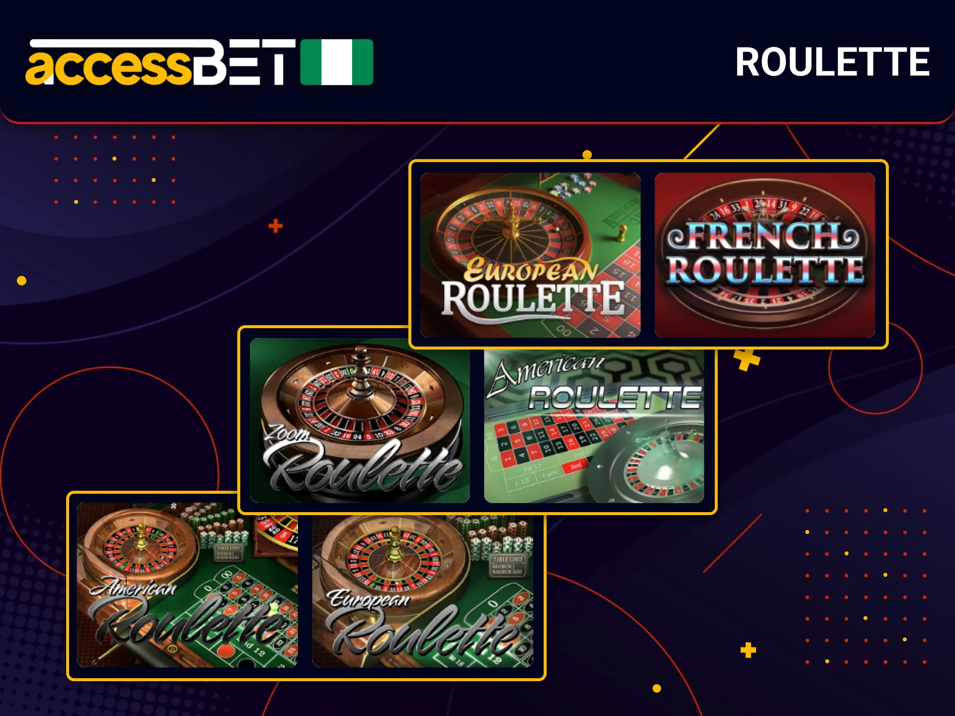 Play roulette at AccessBet live casino for a thrilling experience.