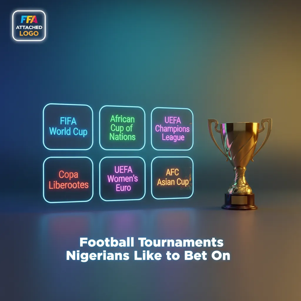 Collage of football tournaments Nigerians bet on: World Cup, AFCON, EPL, UEFA, NPFL, with odds on betting app